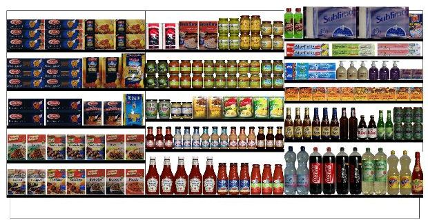 Voorbeeld schappenplan levensmiddelen