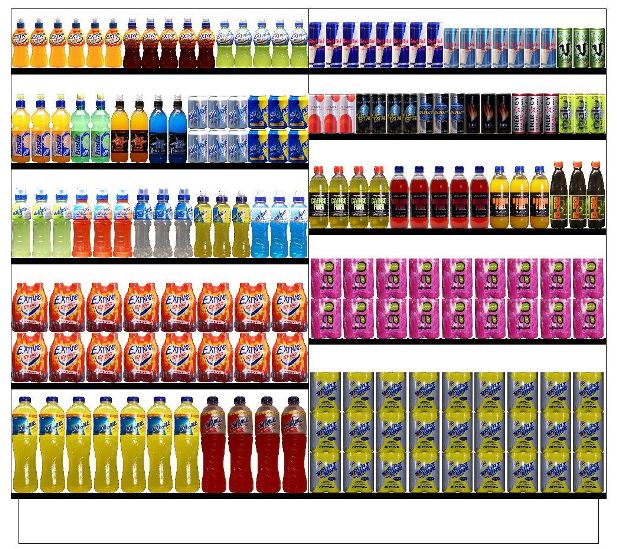 Voorbeeld schappenplan energie dranken